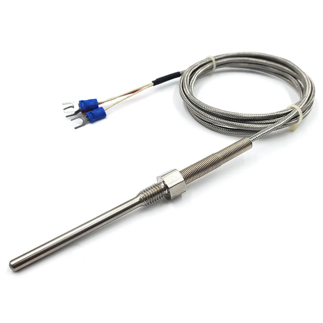 3-wire PT100 Temperature Sensor with Threaded Housing