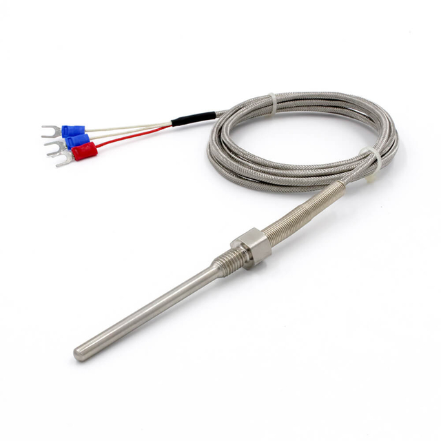 3-wire Threaded Type PT1000 Temperature Sensor