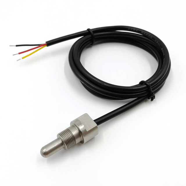 Threaded 1-wire DS18B20 Temperature Sensor 2m
